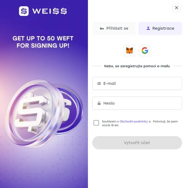 Weiss - prihlaseny
