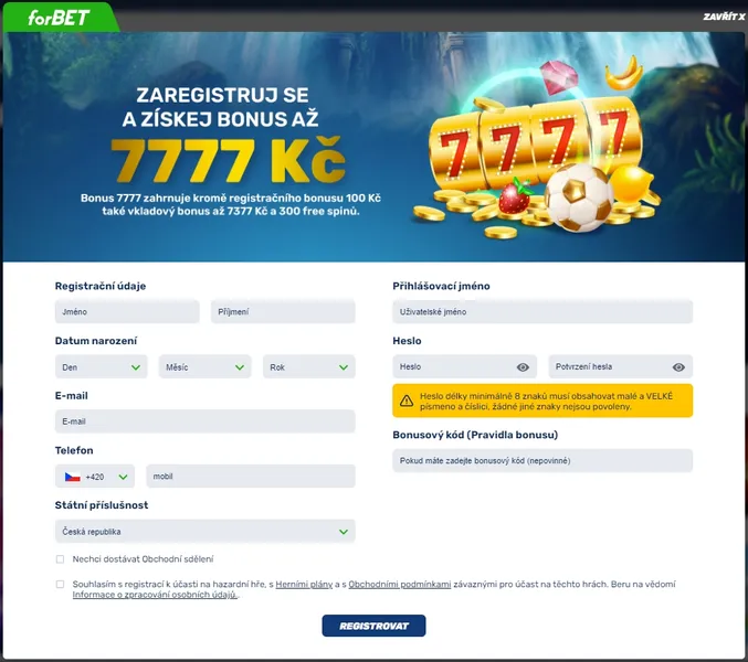 forBET - prihlaseny