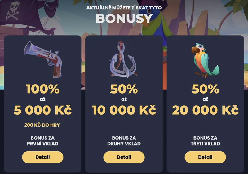 eCasino.cz - Bonuse